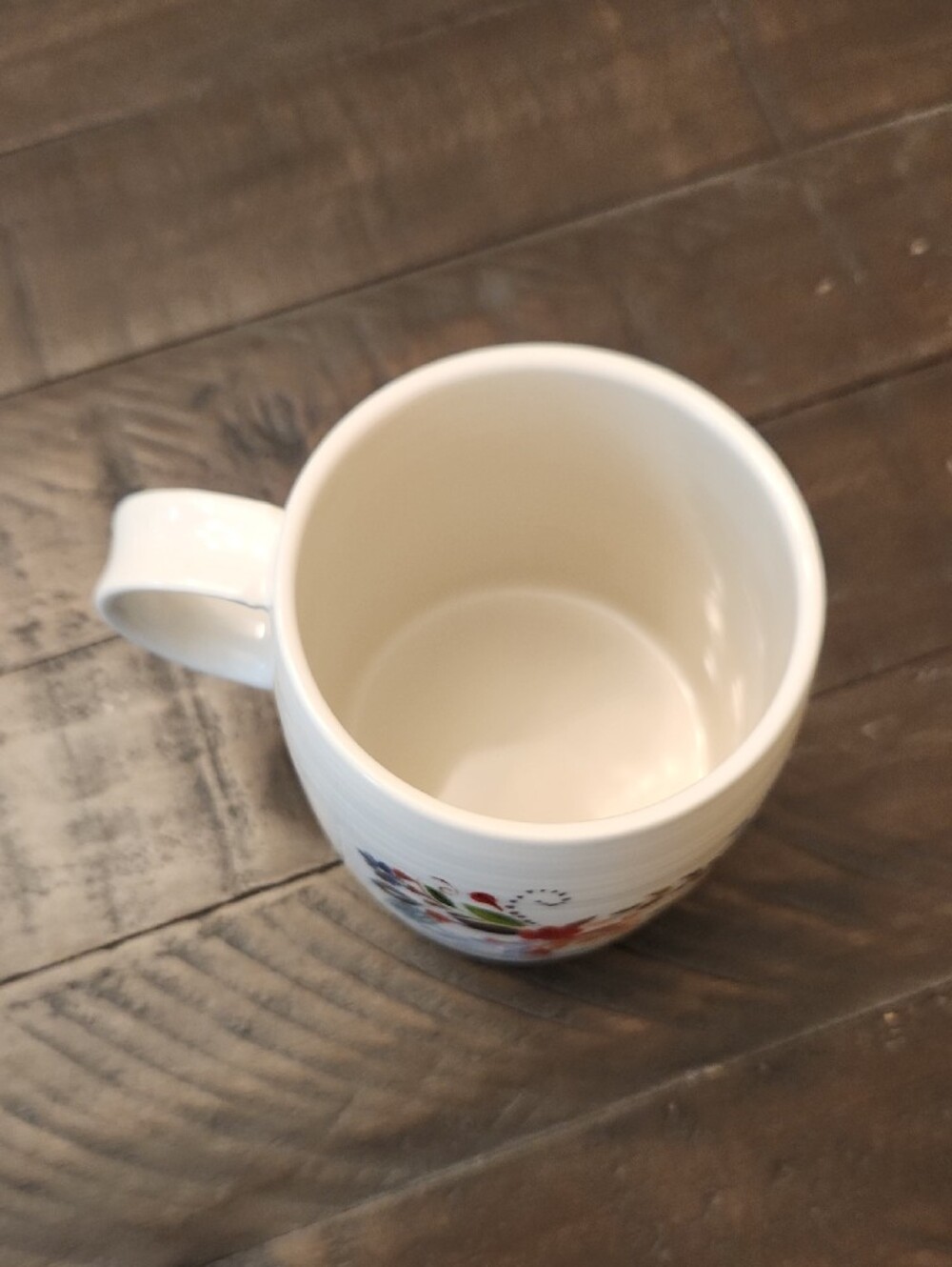 Anthropologie Petal Palette Monogram "D" initial Mug by Starla Michelle Halfmann - Picture 3 of 4